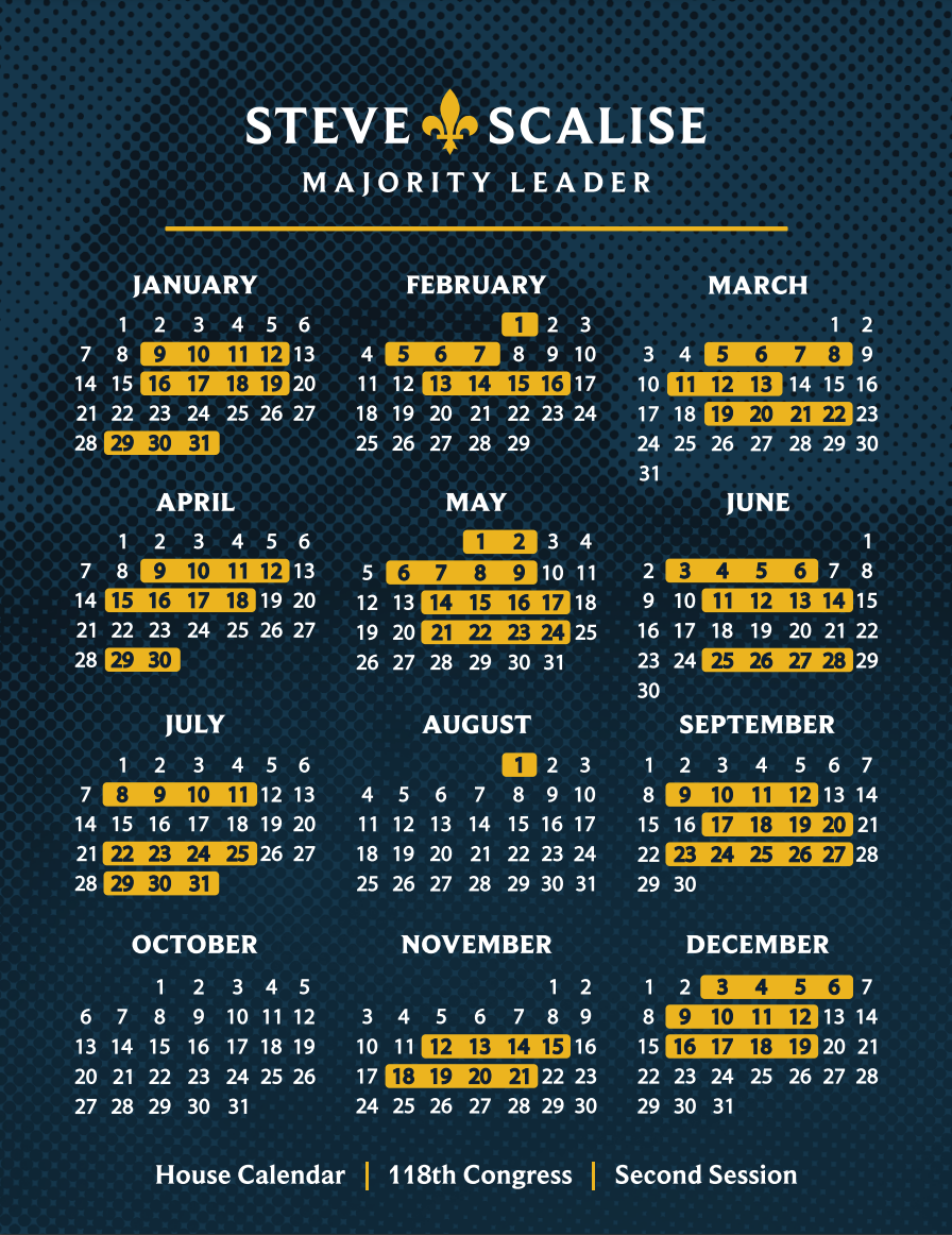 My Website > Advocacy > Congressional Calendars